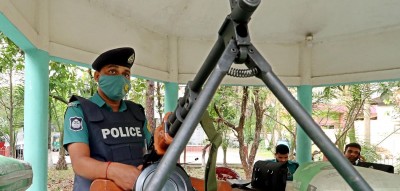 সিলেট জেলার সব থানার নিরাপত্তা জোরদারে বসেছে মেশিনগান