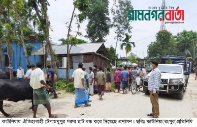 টেপামধুপুর গরুর হাট বন্ধ করল প্রশাসন, কাউনিয়ায় বিপাকে ক্রেতা-বিক্রেতা টেপামধুপুর গরুর হাট বন্ধ করল প্রশাসন, কাউনিয়ায় বিপাকে ক্রেতা-বিক্রেতা