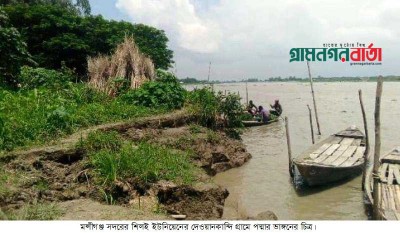 পদ্মায় ভাঙন: মুন্সীগঞ্জের ১৭টি গ্রামের মানুষ কাটাচ্ছে নির্ঘুম রাত