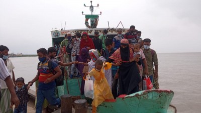 চাপ কমেছে শিমুলিয়া ঘাটে 