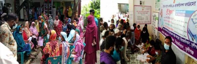 সিরাজদিখানে গণটিকা নিতে প্রথম ডোজ প্রত্যাশীদের দীর্ঘলাইন সিরাজদিখানে গণটিকা নিতে প্রথম ডোজ প্রত্যাশীদের দীর্ঘলাইন