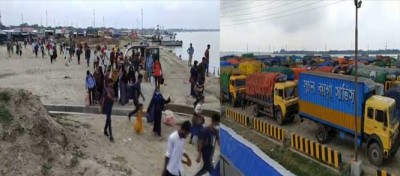 বাংলাবাজার-শিমুলিয়া নৌরুটে ফেরি-লঞ্চ চলাচল শুরু বাংলাবাজার-শিমুলিয়া নৌরুটে ফেরি-লঞ্চ চলাচল শুরু