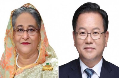 দক্ষিণ কোরিয়ার নবনির্বাচিত প্রধানমন্ত্রীকে শেখ হাসিনার অভিনন্দন