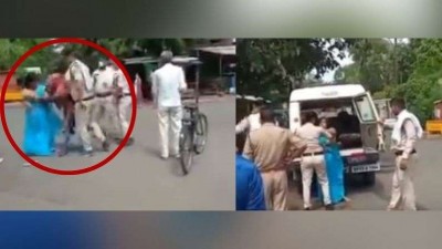 মাস্ক না পরায় মেয়ের সামনেই মহিলাকে রাস্তায় ফেলে ঘুসি-লাথি, চুলের মুঠি ধরে টেনে নিয়ে গেল পুলিশ মাস্ক না পরায় মেয়ের সামনেই মহিলাকে রাস্তায় ফেলে ঘুসি-লাথি, চুলের মুঠি ধরে টেনে নিয়ে গেল পুলিশ