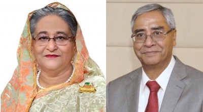 নেপালের নবনিযুক্ত প্রধানমন্ত্রীকে শেখ হাসিনার অভিনন্দন নেপালের নবনিযুক্ত প্রধানমন্ত্রীকে শেখ হাসিনার অভিনন্দন