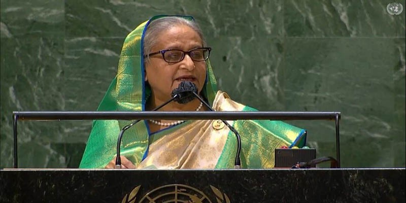 কোভিড-মুক্ত বিশ্ব গড়তে জাতিসংঘে সার্বজনীন, সাশ্রয়ী টিকা দাবি শেখ হাসিনার কোভিড-মুক্ত বিশ্ব গড়তে জাতিসংঘে সার্বজনীন, সাশ্রয়ী টিকা দাবি শেখ হাসিনার