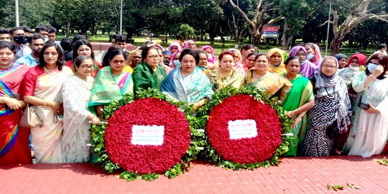 যুব মহিলা লীগ কেন্দ্রীয় কমিটির নেতৃবৃন্দের মুজিবনগর স্মৃতিসৌধে পুষ্পমাল্য অর্পণ যুব মহিলা লীগ কেন্দ্রীয় কমিটির নেতৃবৃন্দের মুজিবনগর স্মৃতিসৌধে পুষ্পমাল্য অর্পণ