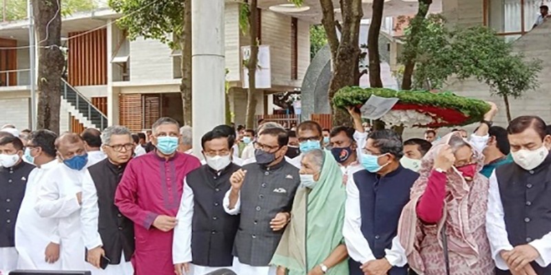 শেখ রাসেলের সমাধিতে আওয়ামী লীগের শ্রদ্ধা শেখ রাসেলের সমাধিতে আওয়ামী লীগের শ্রদ্ধা
