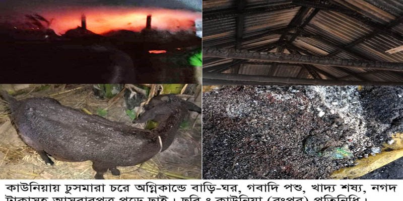 কাউনিয়ায় ঢুসমারা চরে অগ্নিকান্ডে বাড়ীঘর পুড়ে ছাই কাউনিয়ায় ঢুসমারা চরে অগ্নিকান্ডে বাড়ীঘর পুড়ে ছাই