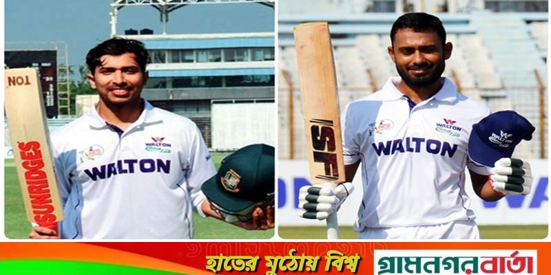 সেঞ্চুরি করলেন সৌম্য, ডাবল হলো না মিঠুনের সেঞ্চুরি করলেন সৌম্য, ডাবল হলো না মিঠুনের