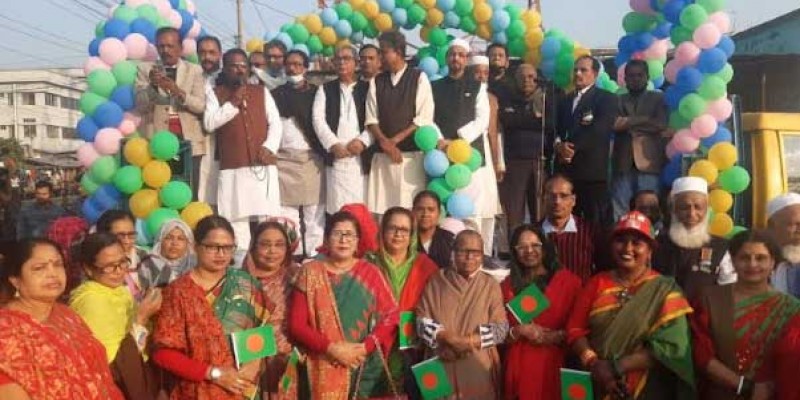 স্বাধীনতার সুবর্ণ জয়ন্তীতে বাগেরহাটে বিজয় শোভাযাত্রা স্বাধীনতার সুবর্ণ জয়ন্তীতে বাগেরহাটে বিজয় শোভাযাত্রা