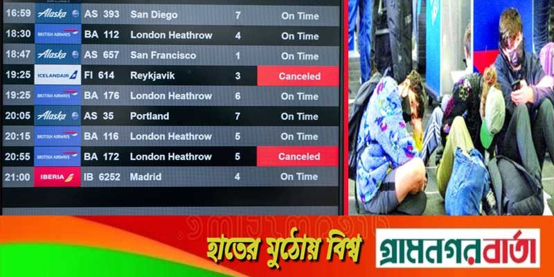 ওমিক্রন আতঙ্কে বিশ্বজুড়ে ৬ হাজার ৩শ’ ফ্লাইট বাতিল ওমিক্রন আতঙ্কে বিশ্বজুড়ে ৬ হাজার ৩শ’ ফ্লাইট বাতিল
