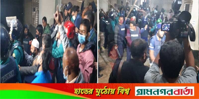 তালা ভেঙে অবরুদ্ধ উপাচার্যকে উদ্ধার করল পুলিশ তালা ভেঙে অবরুদ্ধ উপাচার্যকে উদ্ধার করল পুলিশ