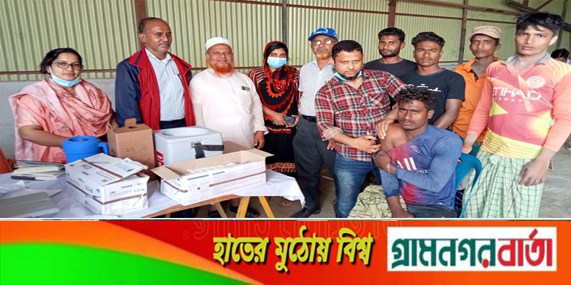 সিরাজদিখানে ৪০টি ইটভাটার ৩০৮৫ জন শ্রমিক পেল করোনা টিকা সিরাজদিখানে ৪০টি ইটভাটার ৩০৮৫ জন শ্রমিক পেল করোনা টিকা