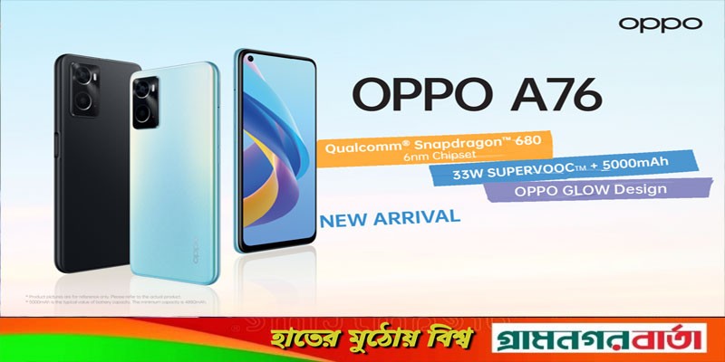সুপার পাওয়ারফুল পার্টনার হিসেবে নতুন অপো এ৭৬ পাওয়া যাবে আজ থেকে সুপার পাওয়ারফুল পার্টনার হিসেবে নতুন অপো এ৭৬ পাওয়া যাবে আজ থেকে