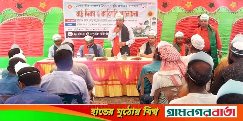 নন্দীগ্রামে সূর্যমুখী ফসলের মাঠ দিবস নন্দীগ্রামে সূর্যমুখী ফসলের মাঠ দিবস