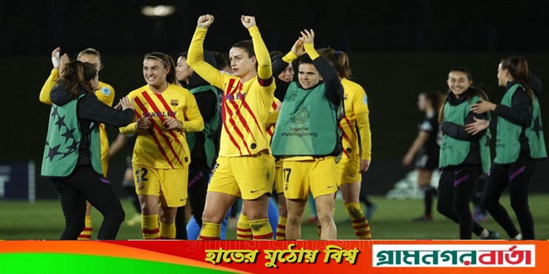 রিয়াল মাদ্রিদকে হারিয়ে সেমিফাইনালে বার্সেলোনা রিয়াল মাদ্রিদকে হারিয়ে সেমিফাইনালে বার্সেলোনা