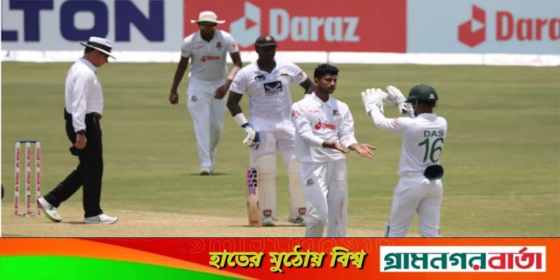 নাঈম হাসানের ৬ উইকেট, শ্রীলঙ্কা থামলো ৩৯৭ রানে নাঈম হাসানের ৬ উইকেট, শ্রীলঙ্কা থামলো ৩৯৭ রানে