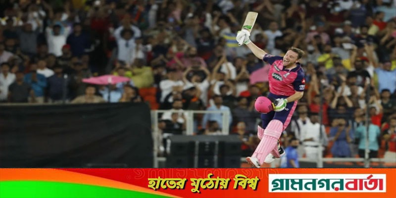 রেকর্ড সেঞ্চুরিতে রাজস্থানকে ফাইনালে তুললেন বাটলার রেকর্ড সেঞ্চুরিতে রাজস্থানকে ফাইনালে তুললেন বাটলার