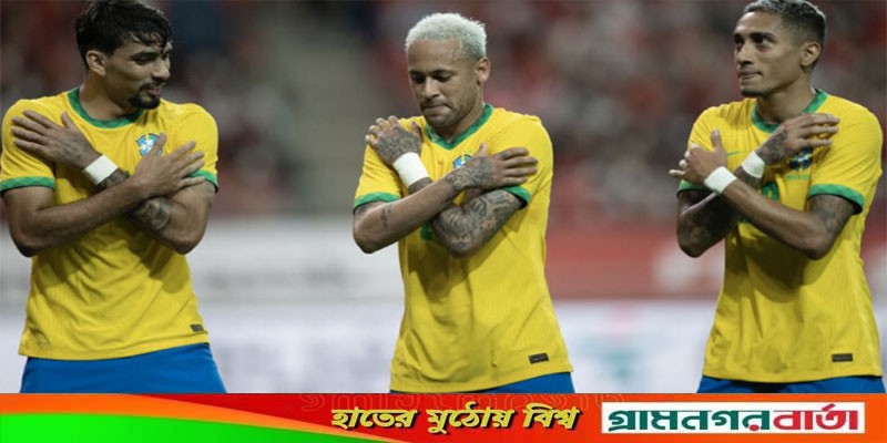 দক্ষিণ কোরিয়াকে ৫-১ গোলে বিধ্বস্ত করলো ব্রাজিল দক্ষিণ কোরিয়াকে ৫-১ গোলে বিধ্বস্ত করলো ব্রাজিল