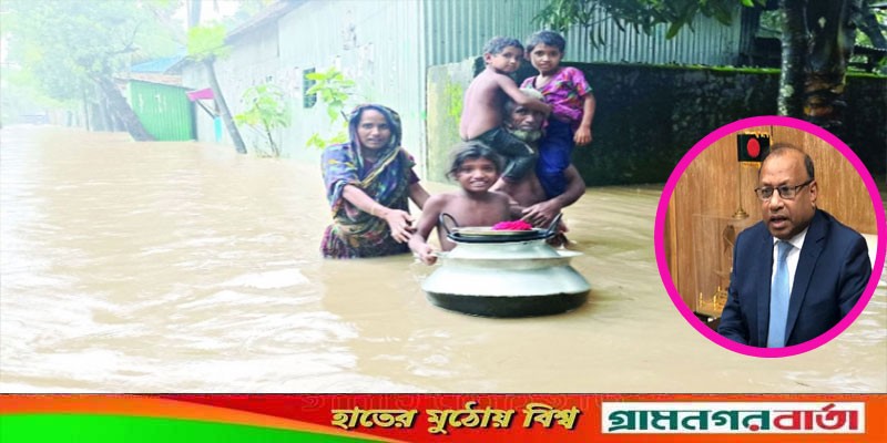 বন্যার পানি অপসারণে প্রয়োজনে রাস্তা কাটার পরামর্শ দিলেন মন্ত্রী বন্যার পানি অপসারণে প্রয়োজনে রাস্তা কাটার পরামর্শ দিলেন মন্ত্রী