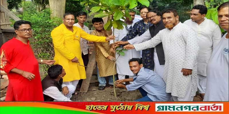 বিক্রমপুরে ৪২টি পিলারের সাথে সামঞ্জস্য রেখে ৪২টি গাছ রোপন বিক্রমপুরে ৪২টি পিলারের সাথে সামঞ্জস্য রেখে ৪২টি গাছ রোপন