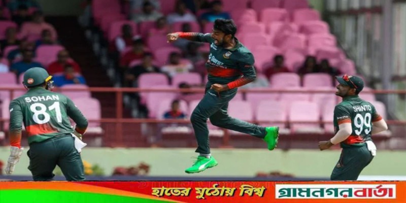 অবশেষে ওয়েস্ট ইন্ডিজ সফরে জয়ের দেখা পেল বাংলাদেশ অবশেষে ওয়েস্ট ইন্ডিজ সফরে জয়ের দেখা পেল বাংলাদেশ