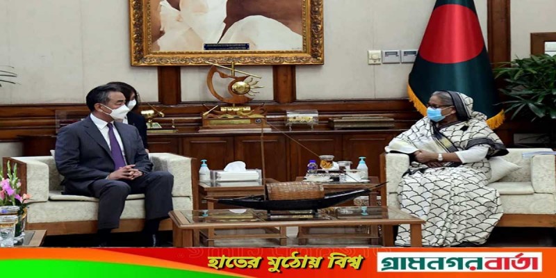প্রধানমন্ত্রীর সাথে চীনের পররাষ্ট্রমন্ত্রীর সৌজন্য সাক্ষাৎ প্রধানমন্ত্রীর সাথে চীনের পররাষ্ট্রমন্ত্রীর সৌজন্য সাক্ষাৎ