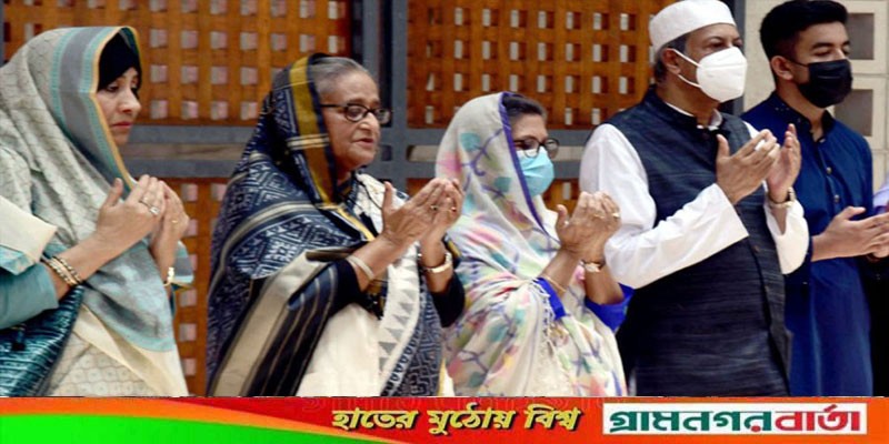 টুঙ্গিপাড়ায় বঙ্গবন্ধুর সমাধিতে প্রধানমন্ত্রীর শ্রদ্ধা টুঙ্গিপাড়ায় বঙ্গবন্ধুর সমাধিতে প্রধানমন্ত্রীর শ্রদ্ধা