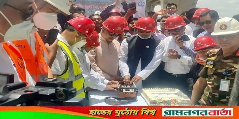পদ্মা সেতুতে রেল ট্র্যাক বসানোর কাজ শুরু পদ্মা সেতুতে রেল ট্র্যাক বসানোর কাজ শুরু