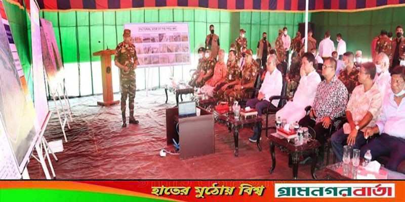 নির্মাণাধীন মিঠামইন সেনানিবাসের কাজের অগ্রগতি পরিদর্শন রাষ্ট্রপতির নির্মাণাধীন মিঠামইন সেনানিবাসের কাজের অগ্রগতি পরিদর্শন রাষ্ট্রপতির