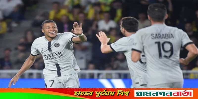 নেইমারকে ছাড়াই মেসি-এমবাপ্পে ঝলকে সহজ জয় পিএসজির নেইমারকে ছাড়াই মেসি-এমবাপ্পে ঝলকে সহজ জয় পিএসজির