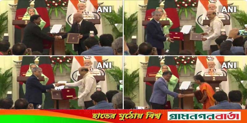 বাংলাদেশ-ভারত ৭ সমঝোতা স্মারক সই বাংলাদেশ-ভারত ৭ সমঝোতা স্মারক সই