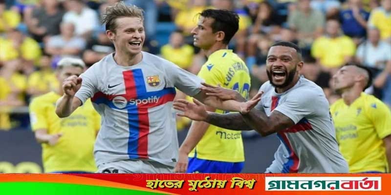 কাদিসের মাঠে গোল উৎসব করে শীর্ষে বার্সেলোনা কাদিসের মাঠে গোল উৎসব করে শীর্ষে বার্সেলোনা
