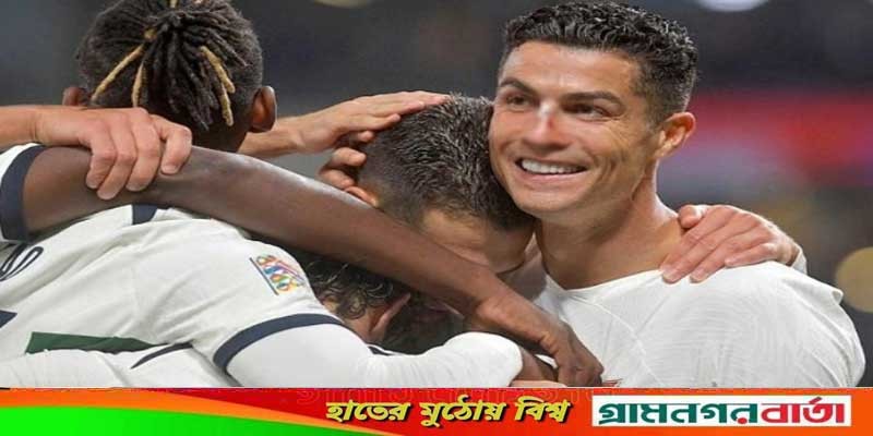 রক্তঝরা নাক নিয়ে পুরো ম্যাচ খেললেন রোনালদো রক্তঝরা নাক নিয়ে পুরো ম্যাচ খেললেন রোনালদো