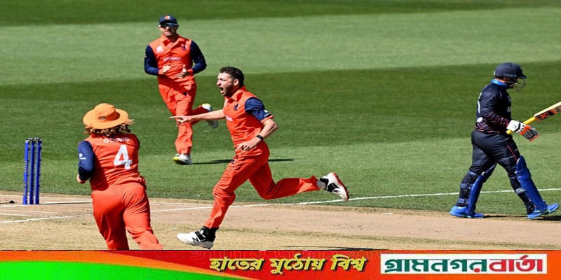 নামিবিয়াকে হারিয়ে সুপার টুয়েলভে এক পা দিয়ে রাখলো নেদারল্যান্ডস নামিবিয়াকে হারিয়ে সুপার টুয়েলভে এক পা দিয়ে রাখলো নেদারল্যান্ডস