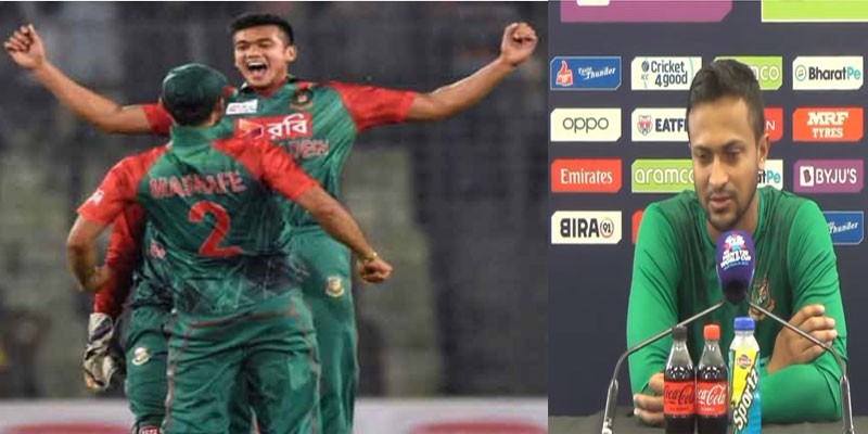 মাশরাফি ভাইয়ের পর তাসকিন এখন পেস লাইনআপের লিডার: সাকিব মাশরাফি ভাইয়ের পর তাসকিন এখন পেস লাইনআপের লিডার: সাকিব