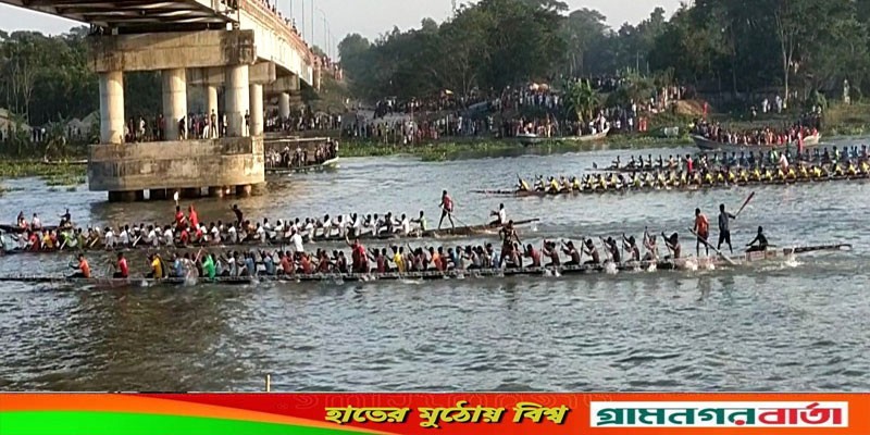 ২৫ বছর পর মধুমতি নদীতে নৌকা বাইচ ২৫ বছর পর মধুমতি নদীতে নৌকা বাইচ