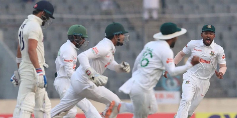 ঢাকা টেস্টে বাংলাদেশের প্রয়োজন ৬ উইকেট, ভারতের ১০০ রান ঢাকা টেস্টে বাংলাদেশের প্রয়োজন ৬ উইকেট, ভারতের ১০০ রান
