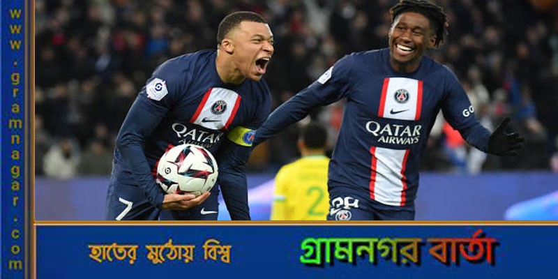 এমবাপ্পের রেকর্ড গড়ার দিনে পিএসজির জয় এমবাপ্পের রেকর্ড গড়ার দিনে পিএসজির জয়
