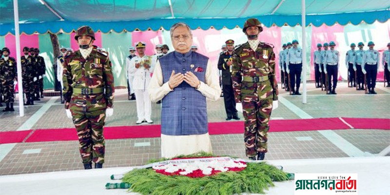 বঙ্গবন্ধুর সমাধিতে রাষ্ট্রপতির শ্রদ্ধা নিবেদন বঙ্গবন্ধুর সমাধিতে রাষ্ট্রপতির শ্রদ্ধা নিবেদন