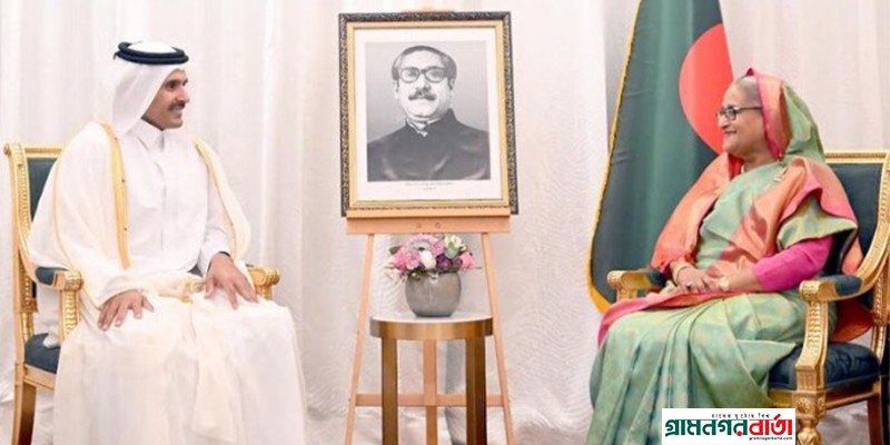 কাতারের প্রধানমন্ত্রীর সঙ্গে শেখ হাসিনার বৈঠক, বাংলাদেশের স্থিতিশীলতার প্রশংসা কাতারের প্রধানমন্ত্রীর সঙ্গে শেখ হাসিনার বৈঠক, বাংলাদেশের স্থিতিশীলতার প্রশংসা