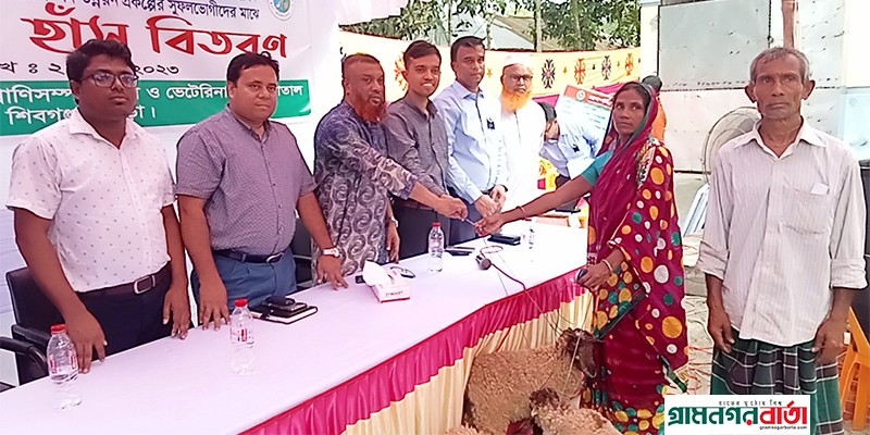 বগুড়ার শিবগঞ্জে ক্ষুদ্র-নৃ-গোষ্টির মাঝে ভেড়া ও হাঁস বিতরণ বগুড়ার শিবগঞ্জে ক্ষুদ্র-নৃ-গোষ্টির মাঝে ভেড়া ও হাঁস বিতরণ