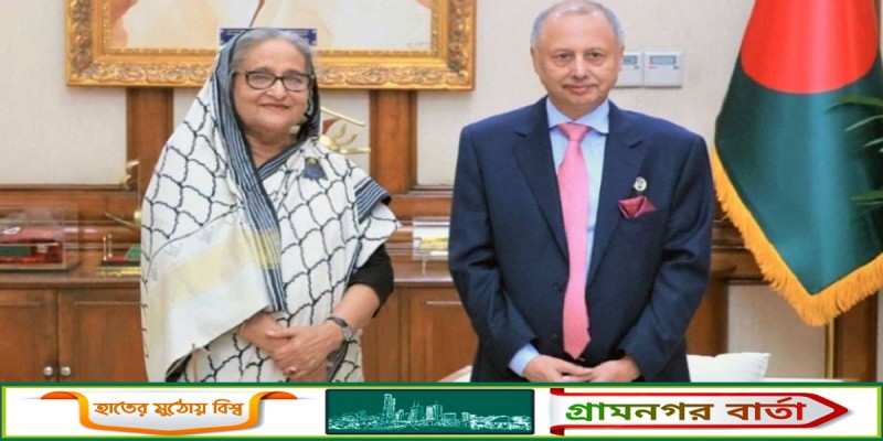 প্রধানমন্ত্রীর সঙ্গে এফবিসিসিআই সভাপতির সৌজন্য সাক্ষাৎ প্রধানমন্ত্রীর সঙ্গে এফবিসিসিআই সভাপতির সৌজন্য সাক্ষাৎ