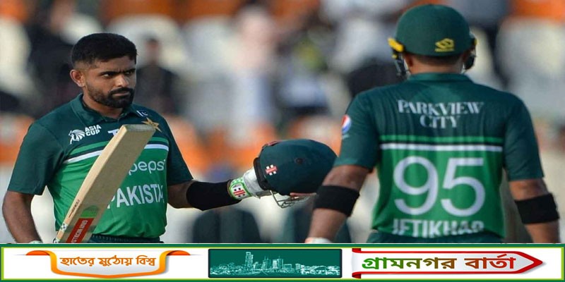 বাবর-ইফতিখারের বিধ্বংসী শতকে পাকিস্তানের রান পাহাড় বাবর-ইফতিখারের বিধ্বংসী শতকে পাকিস্তানের রান পাহাড়