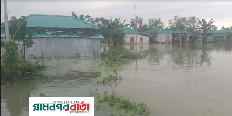 শাজাহানপুরে পানিবন্দি আশ্রায়ণ প্রকল্পের ঘর চরম দুর্ভোগে উপকারভোগীরা শাজাহানপুরে পানিবন্দি আশ্রায়ণ প্রকল্পের ঘর চরম দুর্ভোগে উপকারভোগীরা
