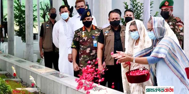 শেখ রাসেলের সমাধিতে প্রধানমন্ত্রীর শ্রদ্ধা নিবেদন শেখ রাসেলের সমাধিতে প্রধানমন্ত্রীর শ্রদ্ধা নিবেদন