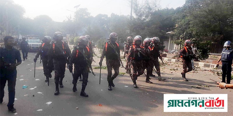 সংঘর্ষে উত্তপ্ত ঢাকা, বিজিবি মোতায়েন সংঘর্ষে উত্তপ্ত ঢাকা, বিজিবি মোতায়েন