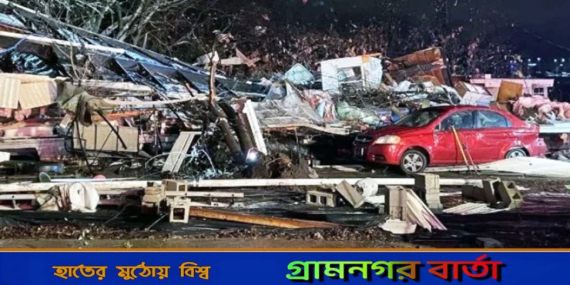 আমেরিকায় টর্নেডোর তাণ্ডব, নিহত ৬ আমেরিকায় টর্নেডোর তাণ্ডব, নিহত ৬