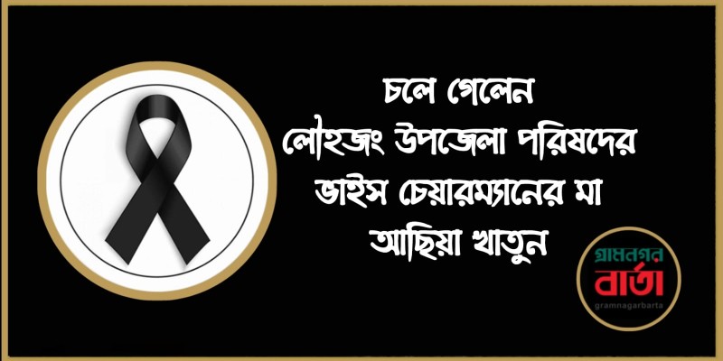 চলে গেলেন লৌহজং উপজেলা পরিষদের ভাইস চেয়ারম্যানের মা আছিয়া খাতুন চলে গেলেন লৌহজং উপজেলা পরিষদের ভাইস চেয়ারম্যানের মা আছিয়া খাতুন